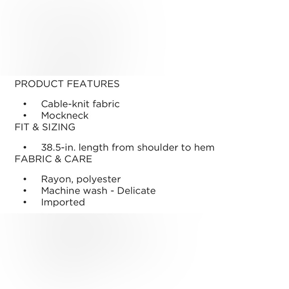 NWT Nina Leonard Cable-Knit Sweater Dress Size XL - Picture 7 of 7